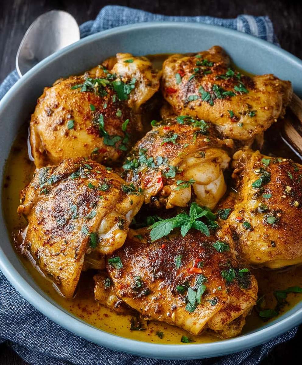 Slow cooker chicken thighs