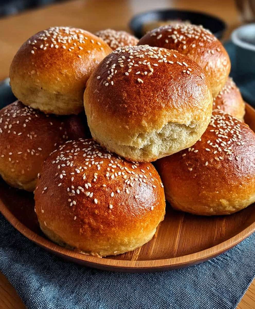 Quick easy hamburger buns