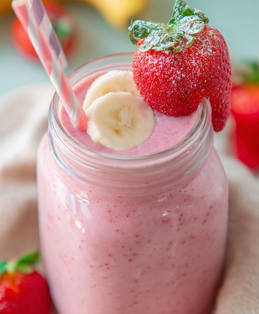 Strawberry banana smoothie