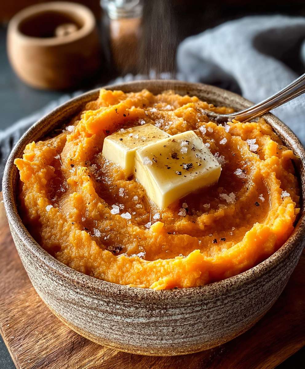 Honey Butter Mashed Sweet Potatoes