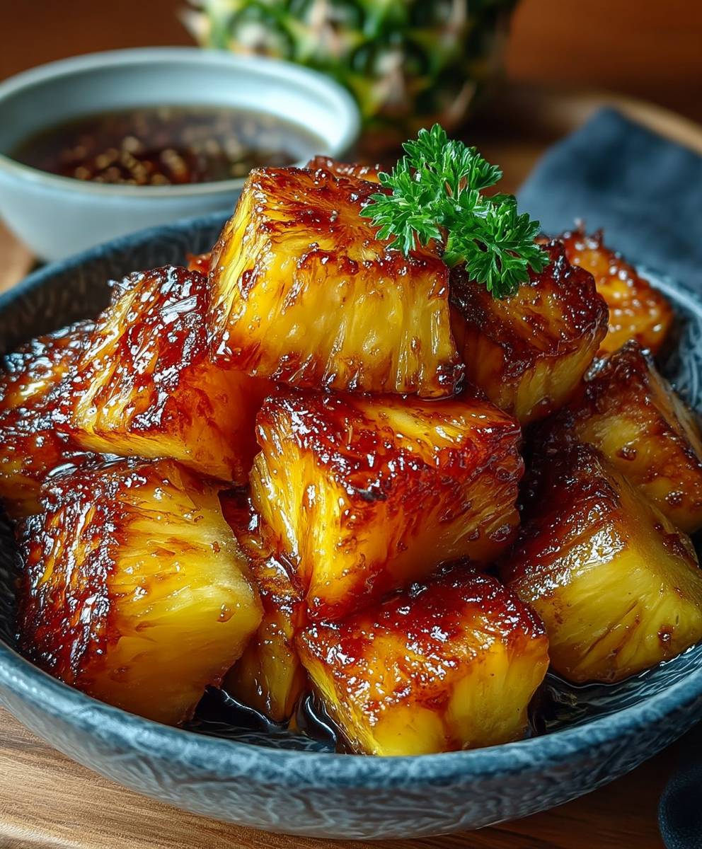 Air Fryer Caramelized Pineapple