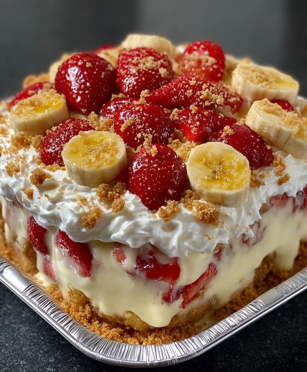 Strawberry banana pudding