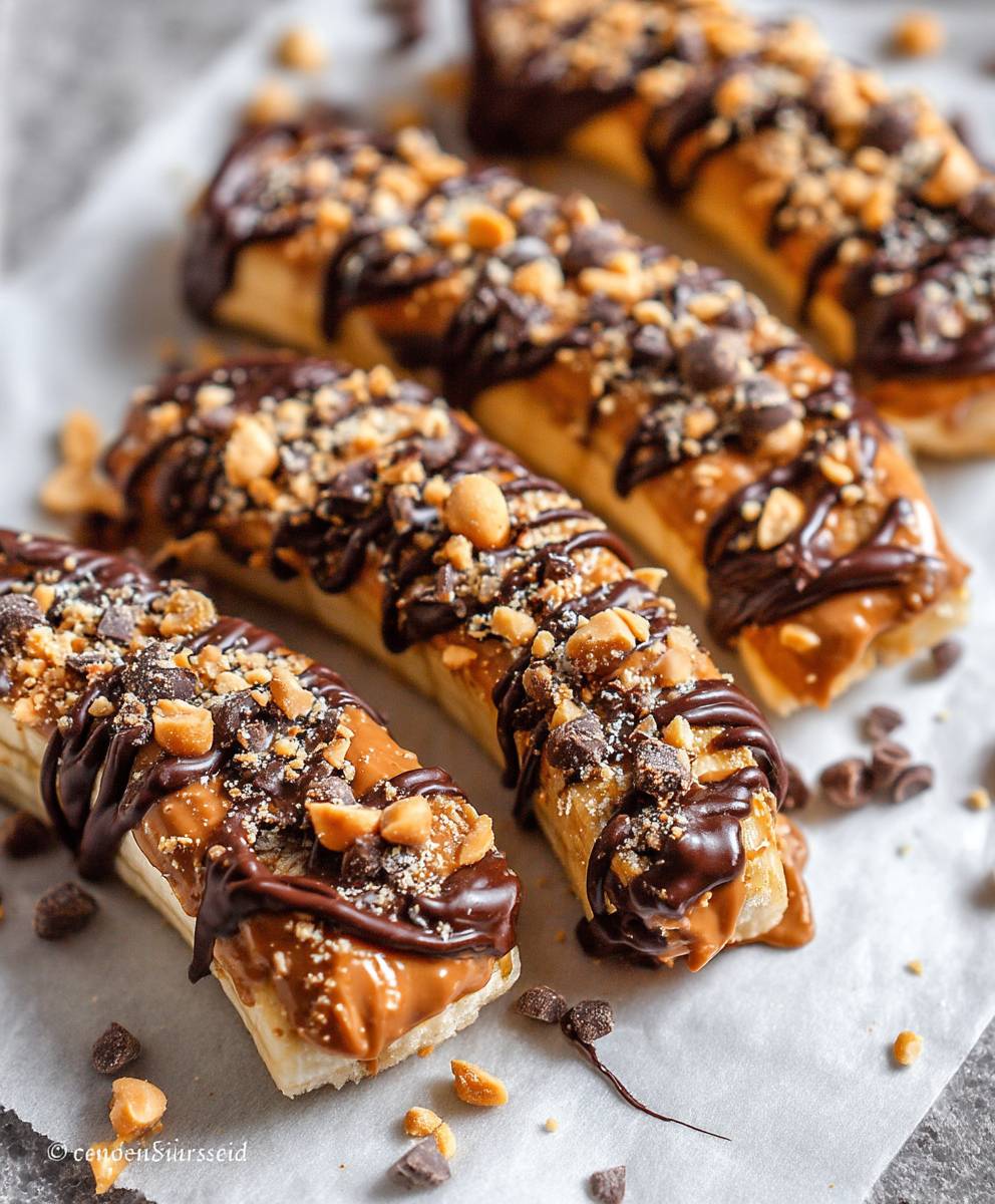 Frozen Banana Snickers