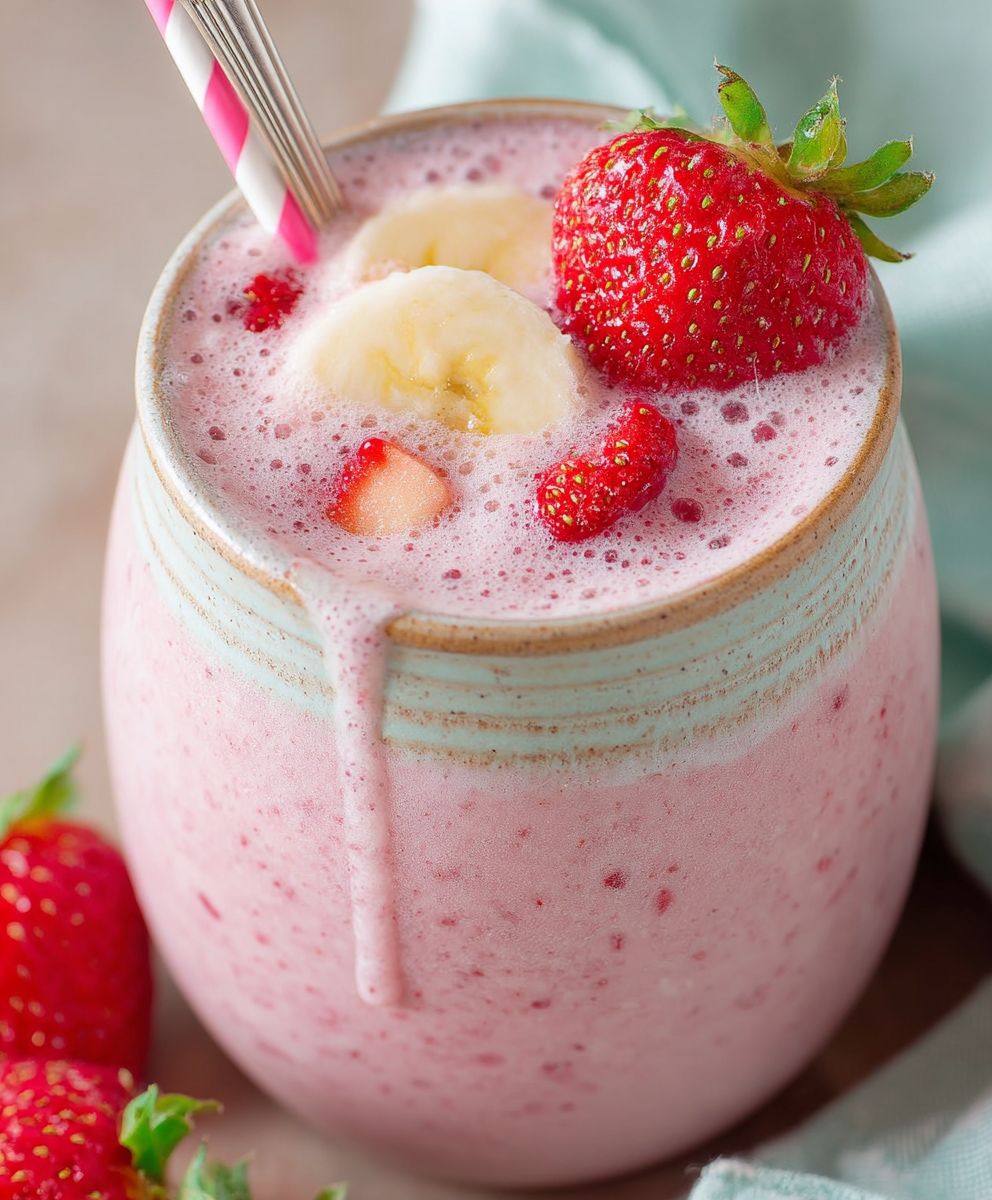 Strawberry banana smoothie