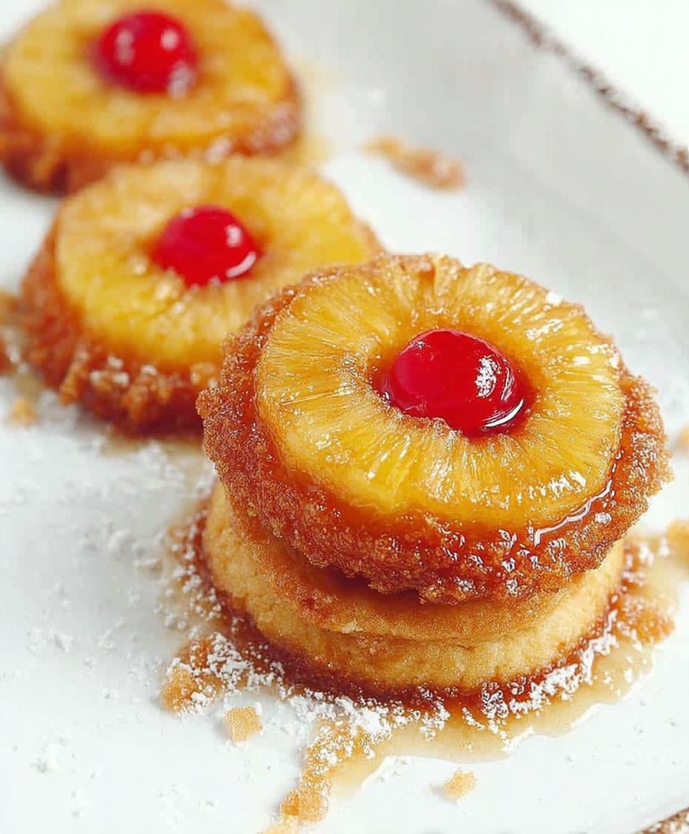 Pineapple Upside Down Sugar Cookies