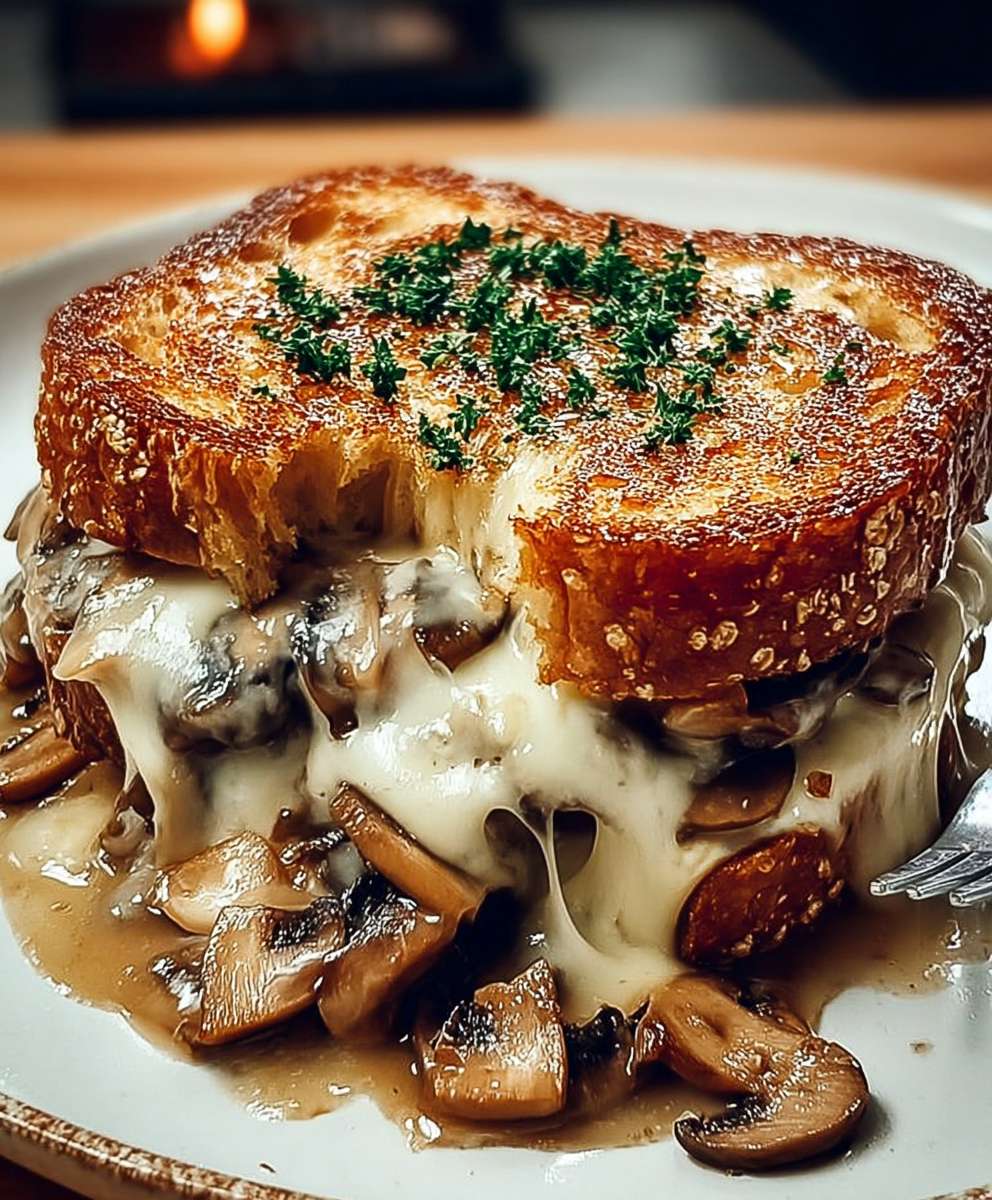 Swiss Mushroom Melt Sandwich