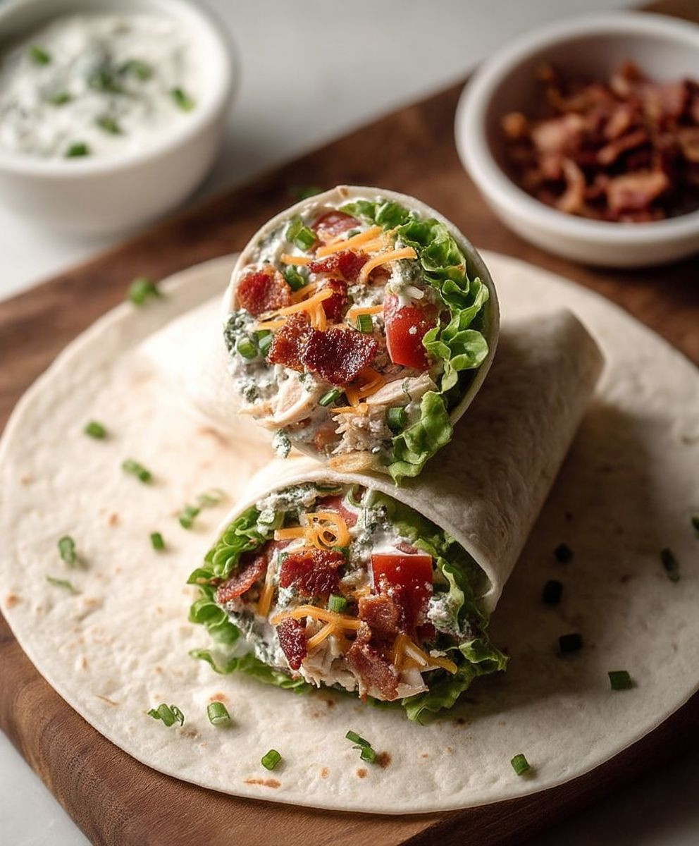 Chicken bacon ranch wraps