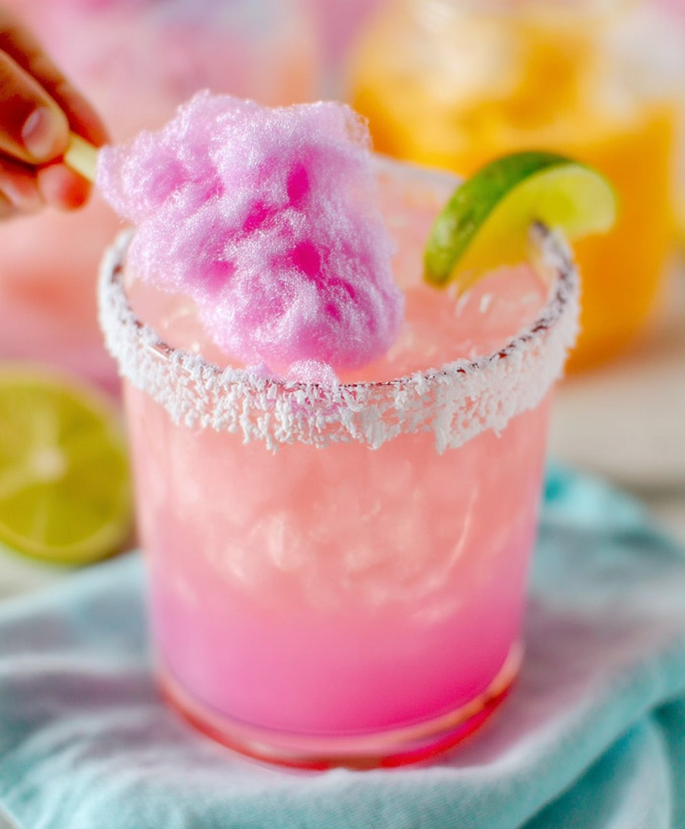 Cotton Candy Margarita Cocktail