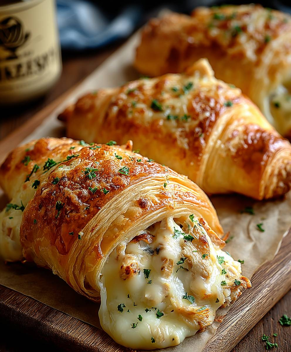 Cheesy Chicken Crescent Rolls