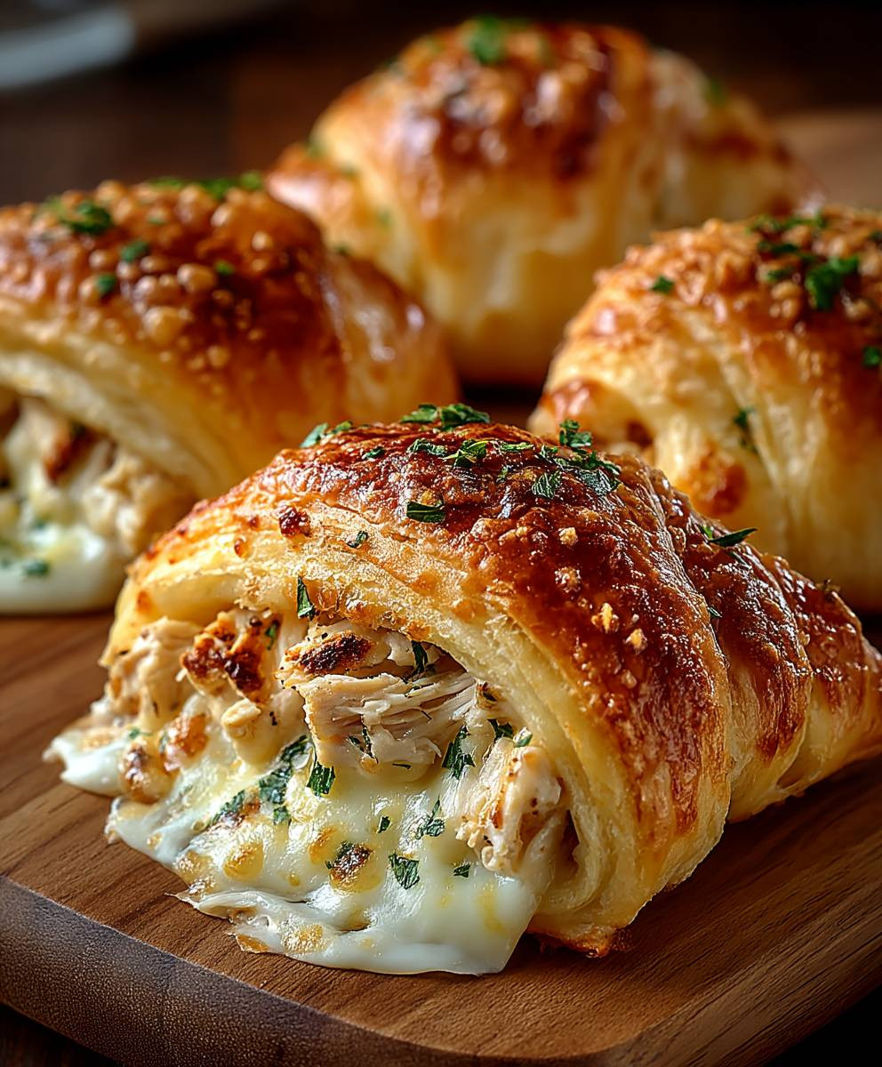 Cheesy Chicken Crescent Rolls
