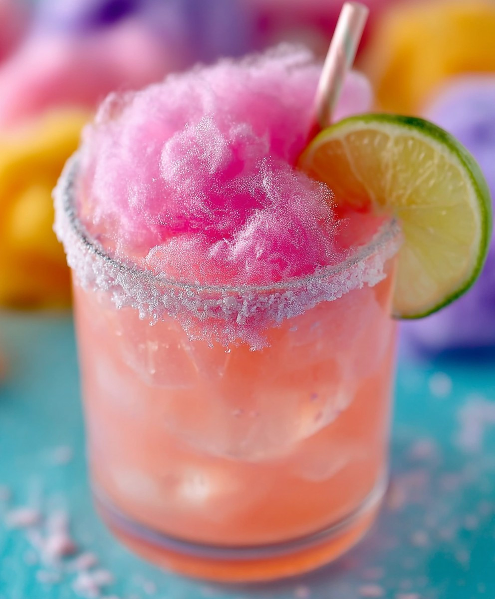 Cotton Candy Margarita Cocktail