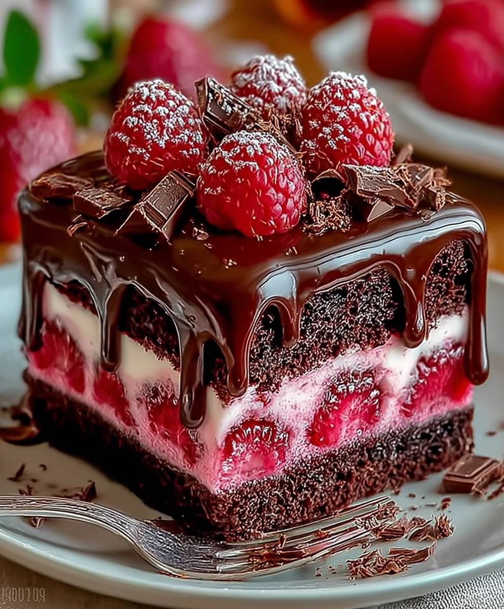 Chocolate Raspberry Drip Cake