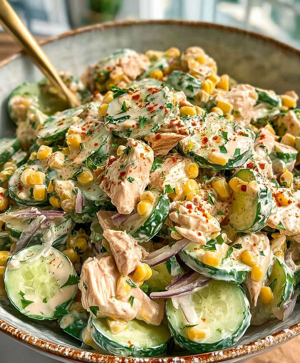 Street Corn Cucumber Salad