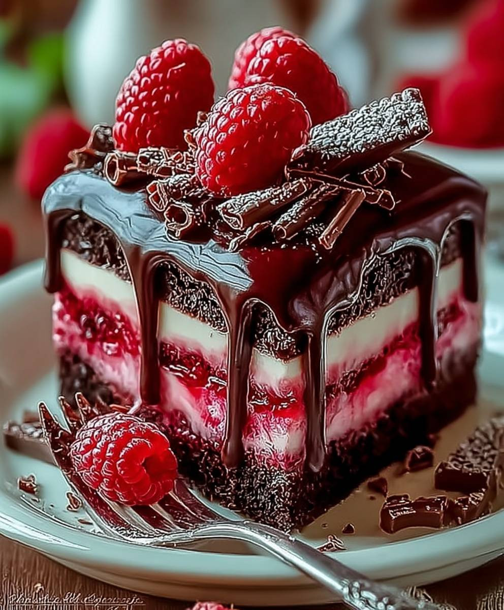 Chocolate Raspberry Drip Cake