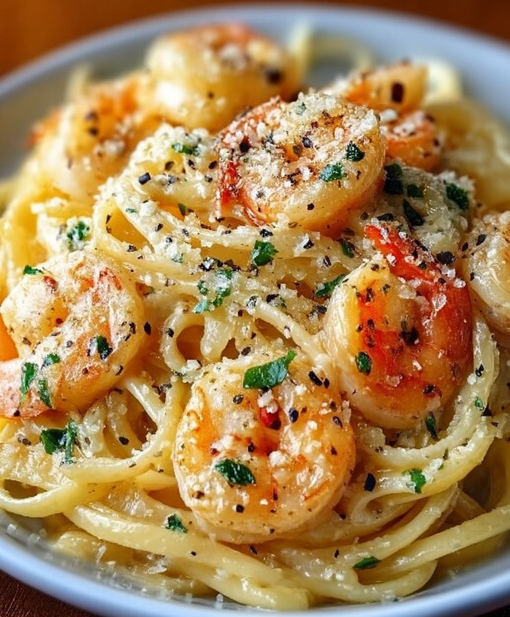 Garlic Butter Shrimp Pasta