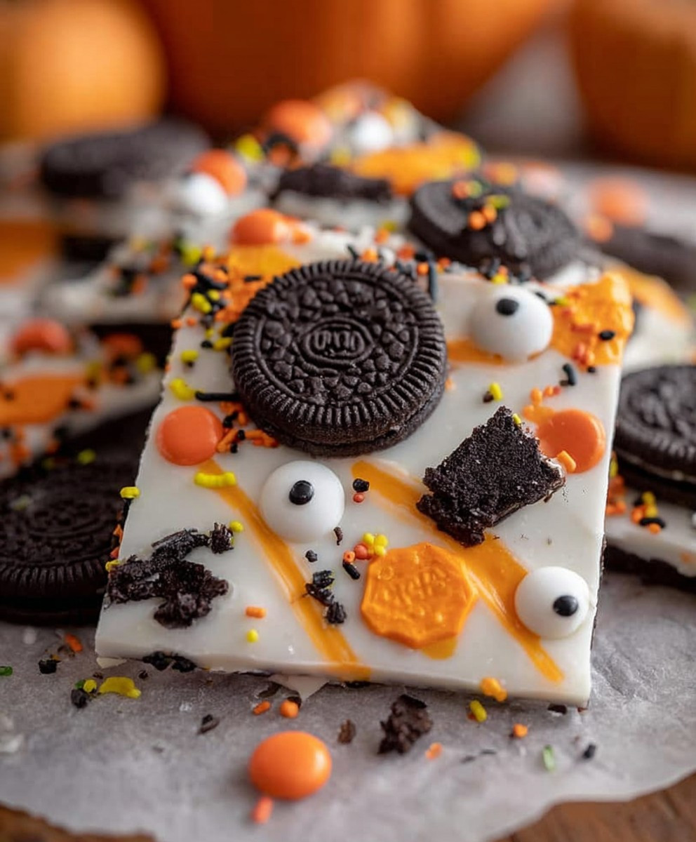 Halloween Oreo Bark