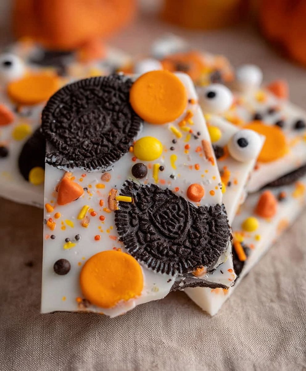 Halloween Oreo Bark