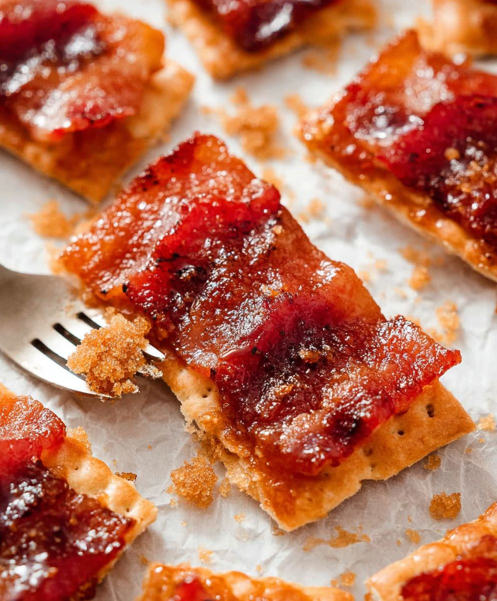 Candied Bacon Crackers