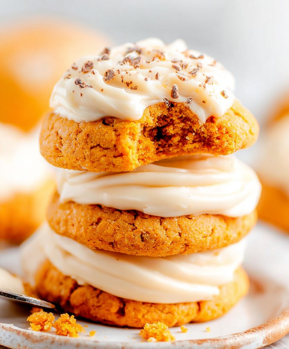 Crumbl pumpkin cake cookies