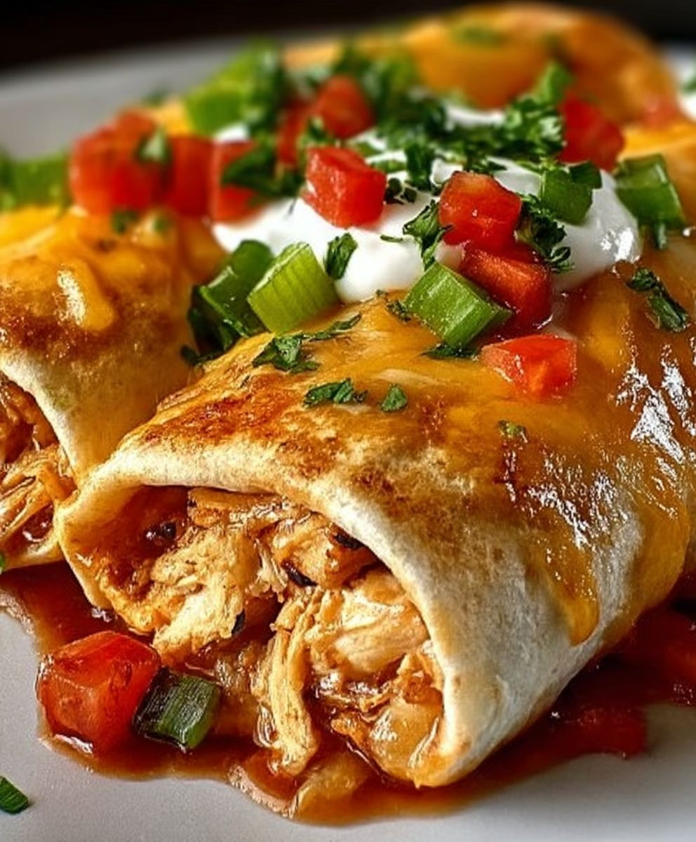 Baked Chicken Chimichangas