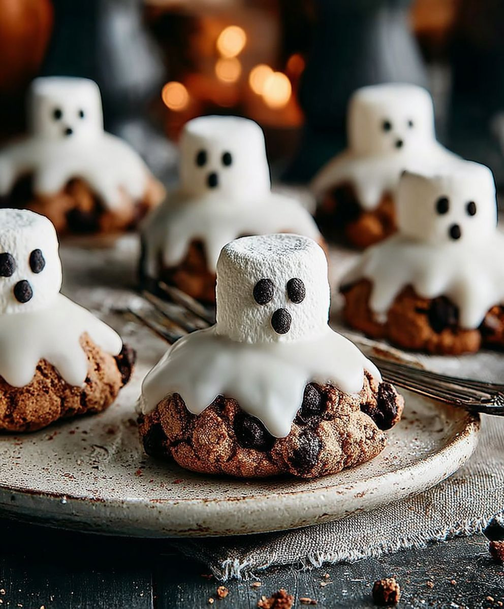 Spooky Halloween Ghost Cookies