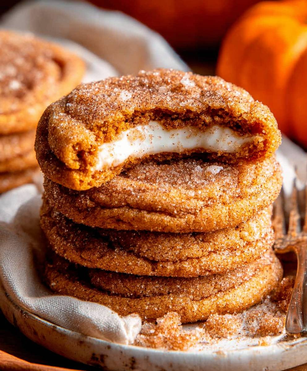 Pumpkin Cheesecake Cookies