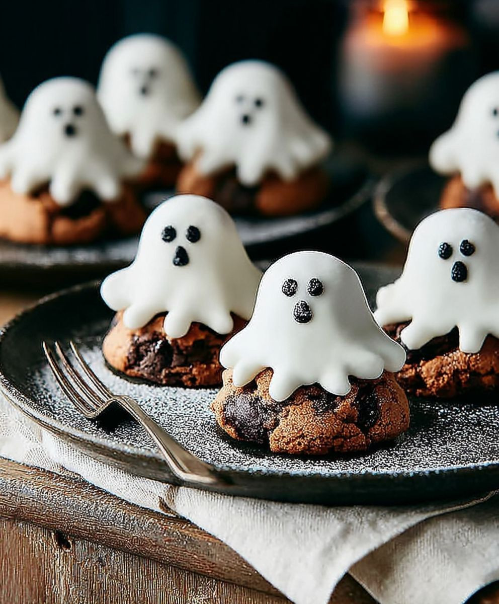 Spooky Halloween Ghost Cookies