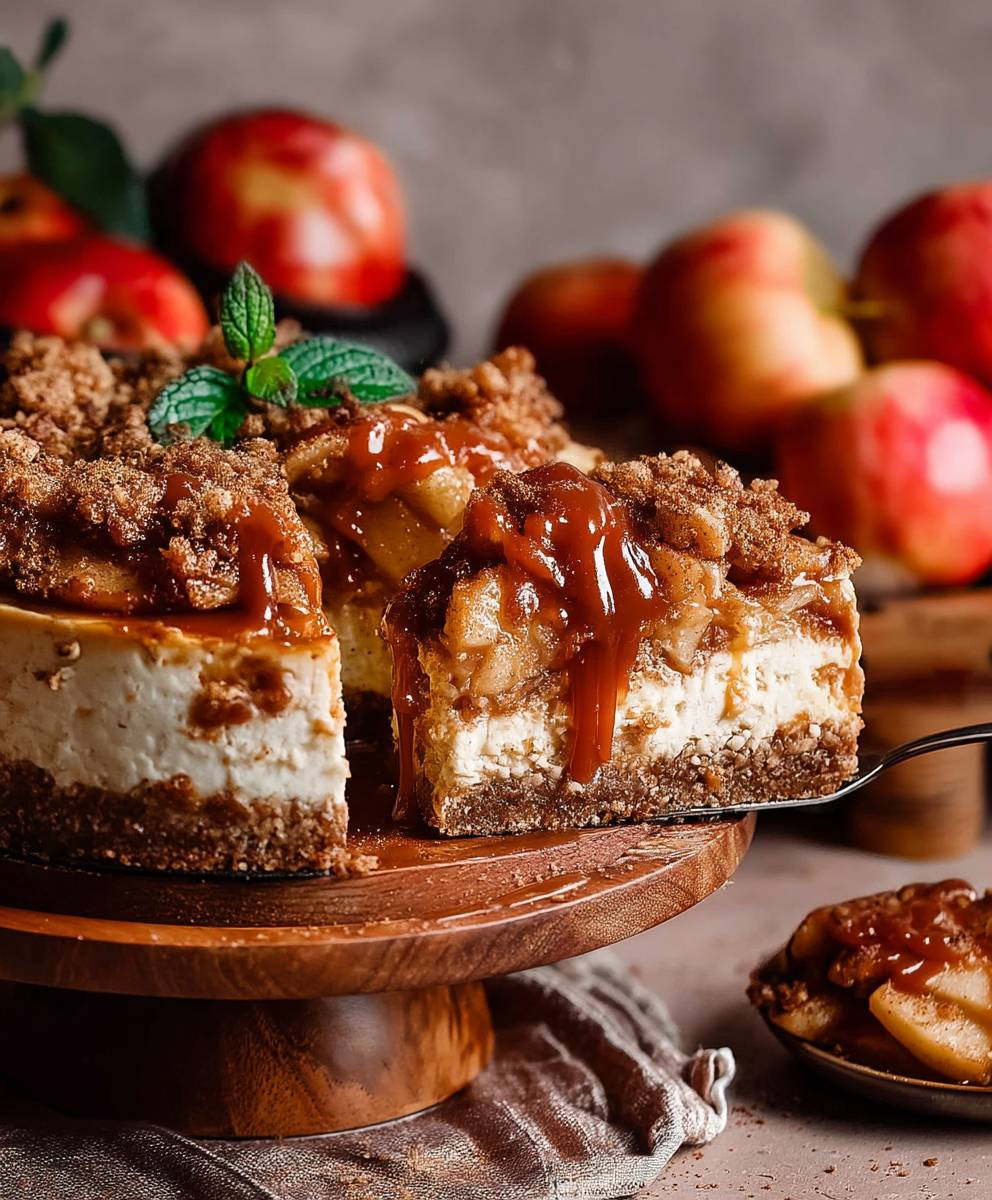 Caramel Apple Cheesecake