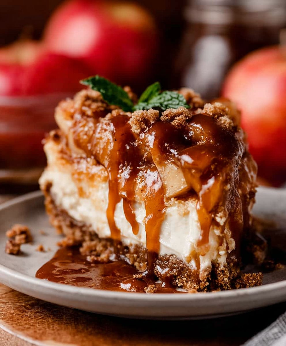 Caramel Apple Cheesecake