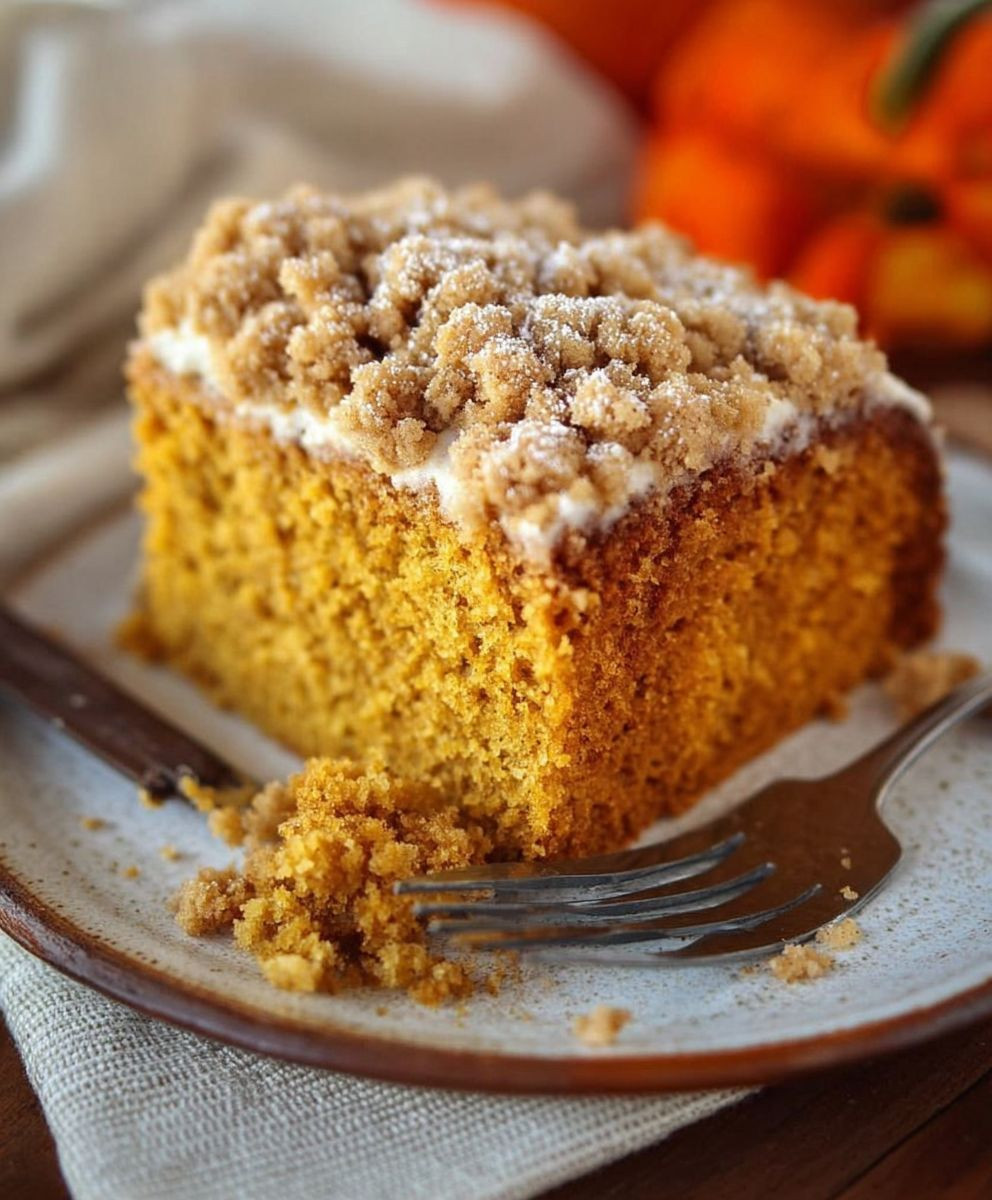 Pumpkin Sour Cream Coffee Cake