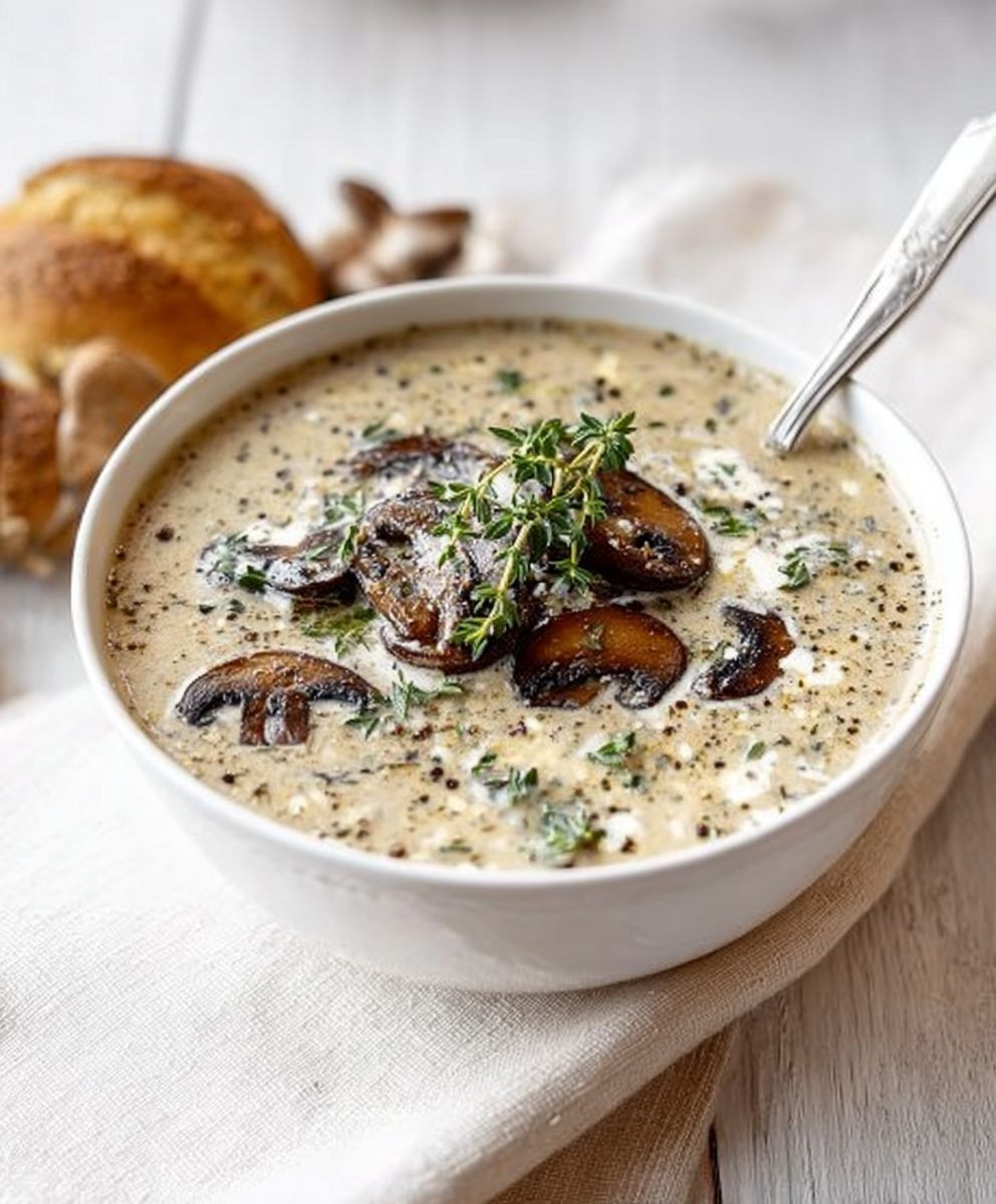 Cream of mushroom soup