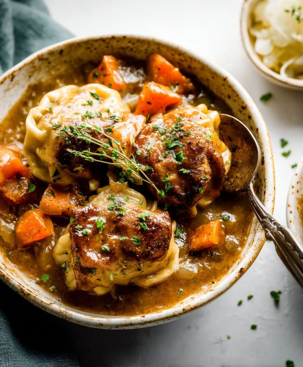 Chicken Pumpkin Dumplings