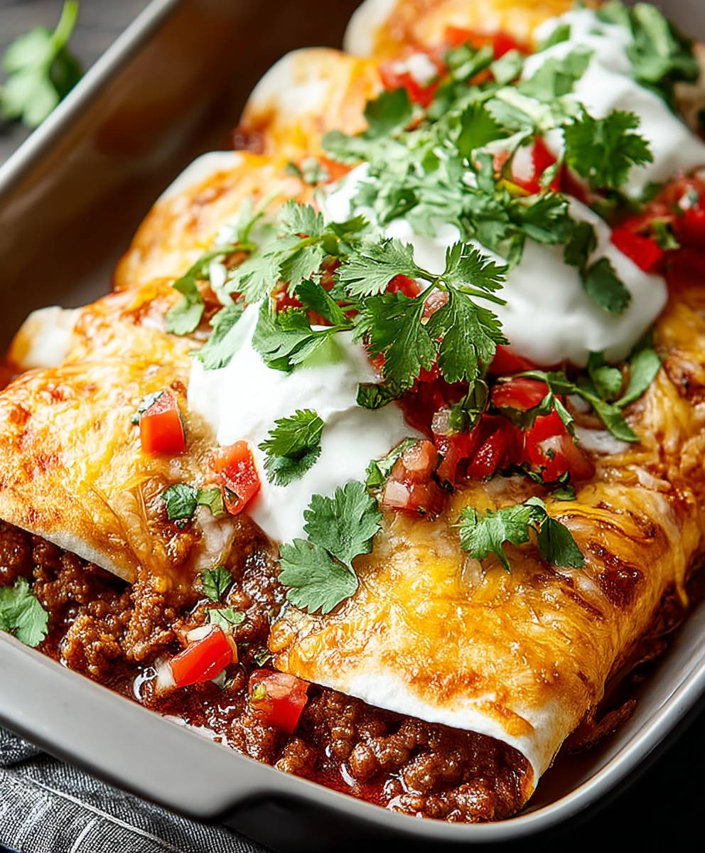 Ground Beef Enchiladas