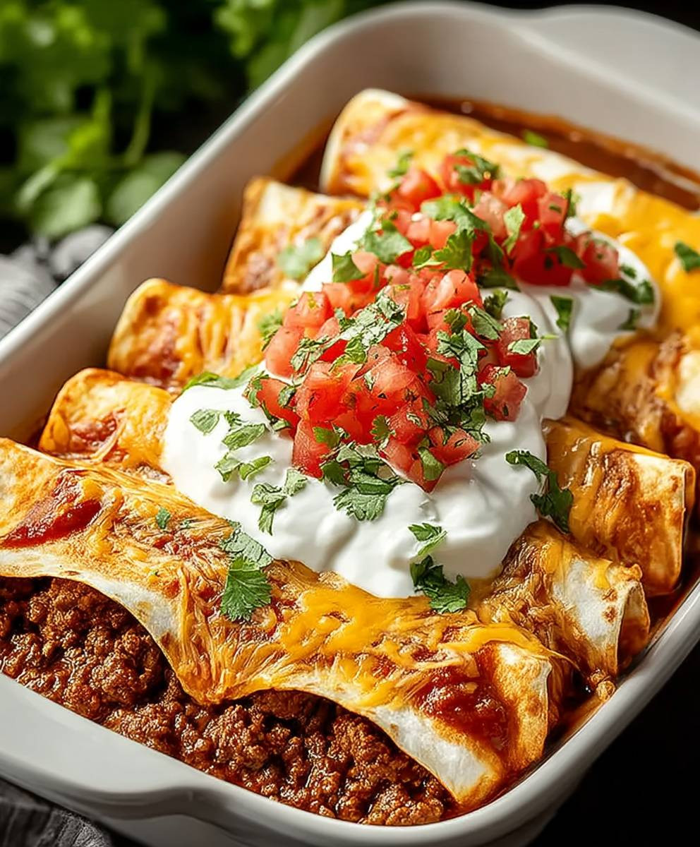 Ground Beef Enchiladas