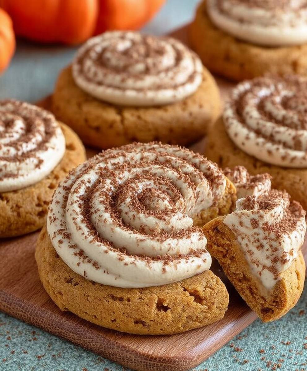 Pumpkin Cookies Cinnamon Frosting