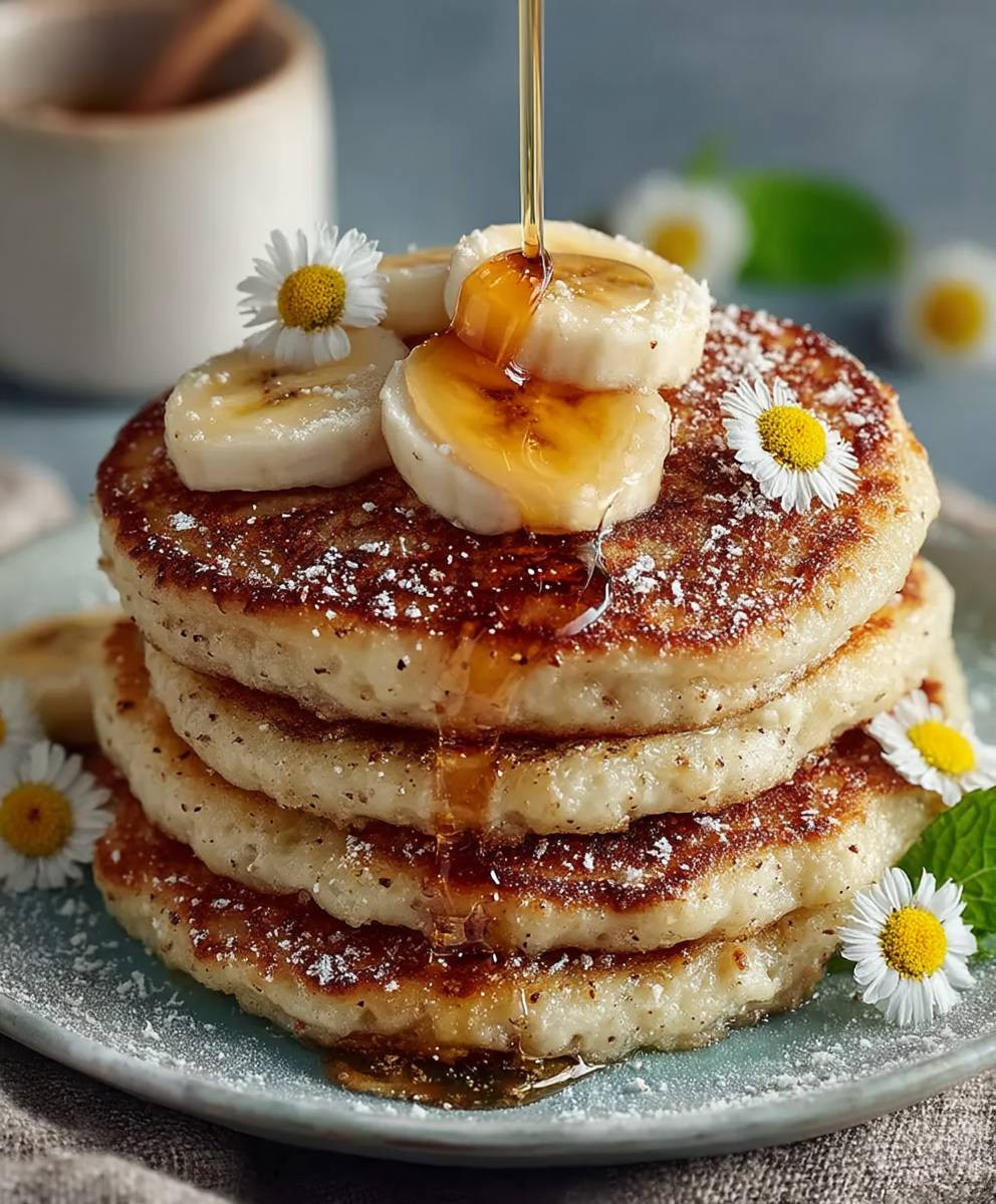 Fluffy banana pancakes