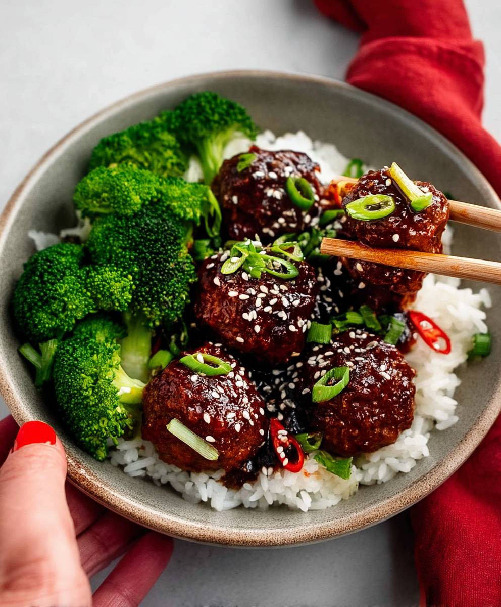 Mongolian Beef Meatballs