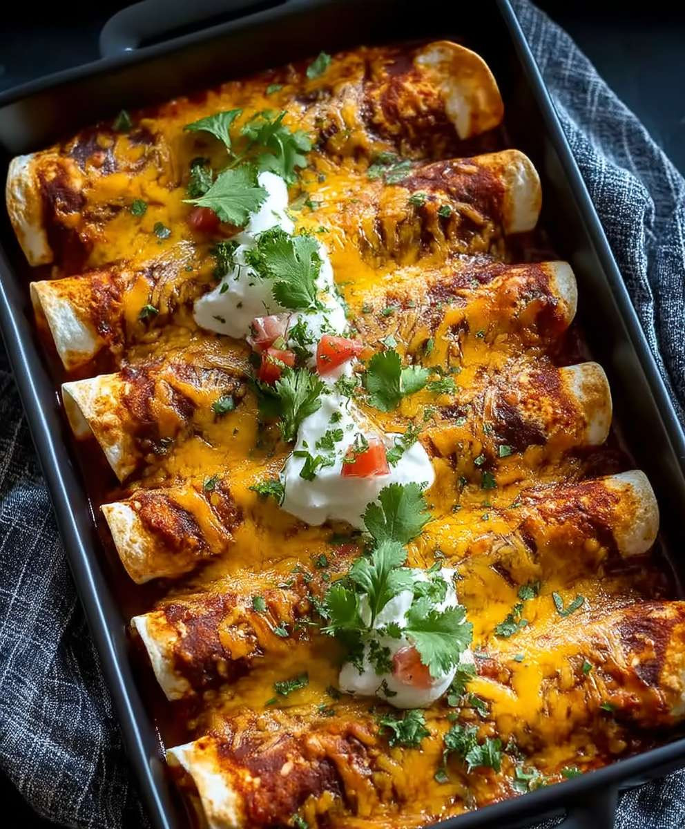 Turkey Black Bean Enchiladas