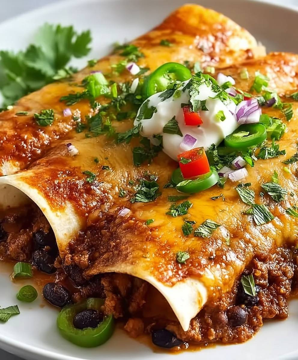 Turkey Black Bean Enchiladas