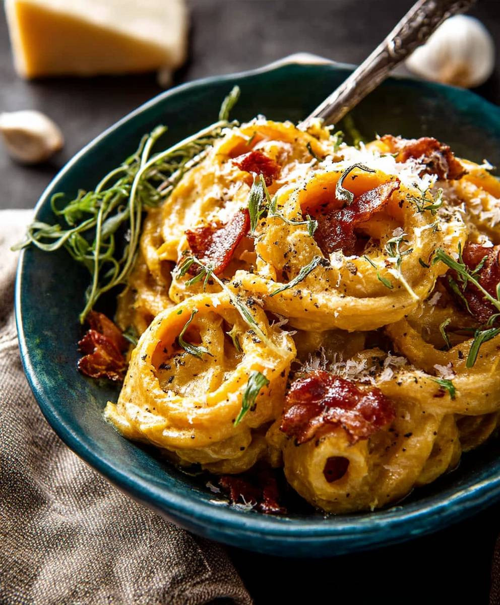Garlic Butternut Squash Pasta