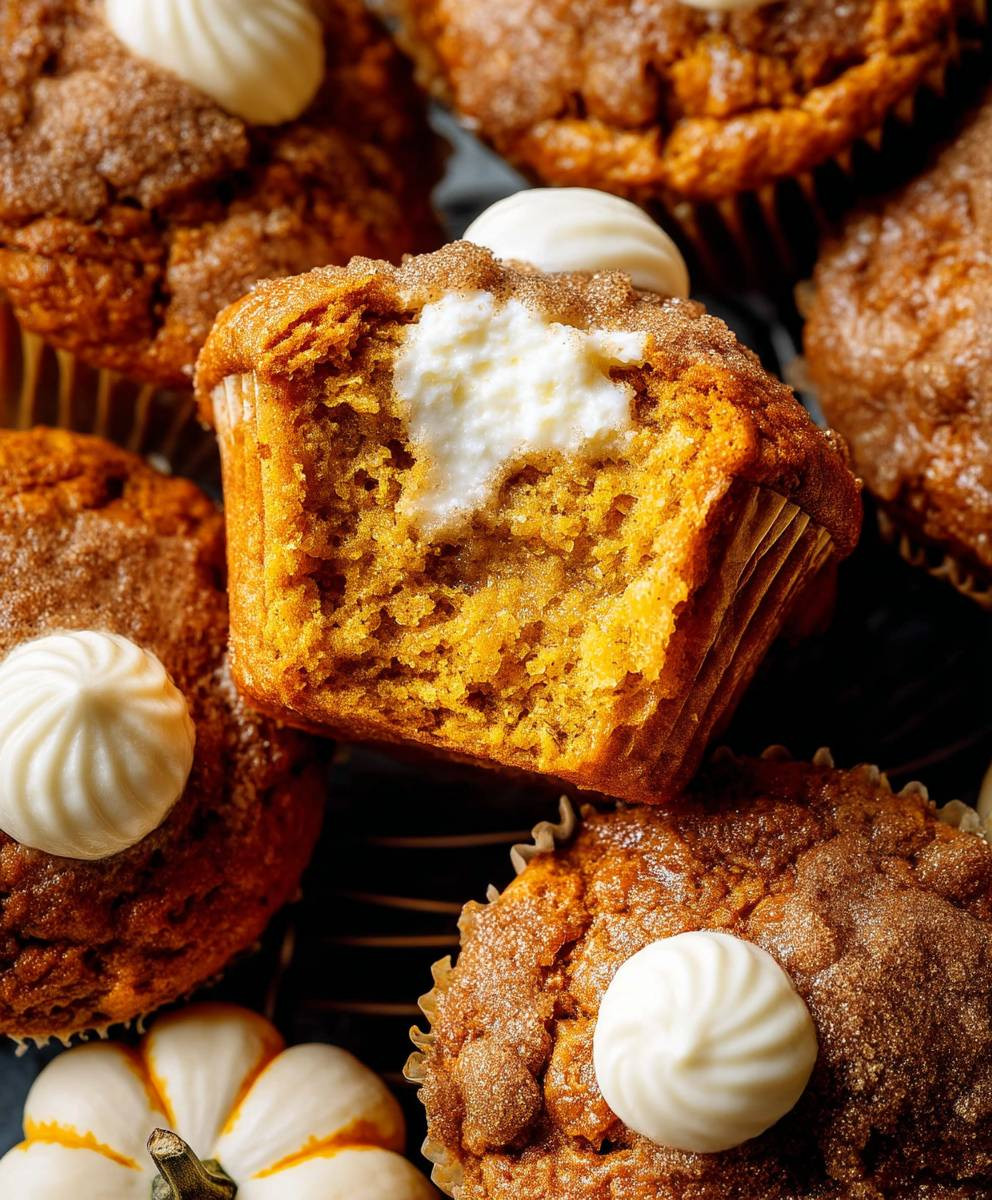 Pumpkin Cream Cheese Muffins