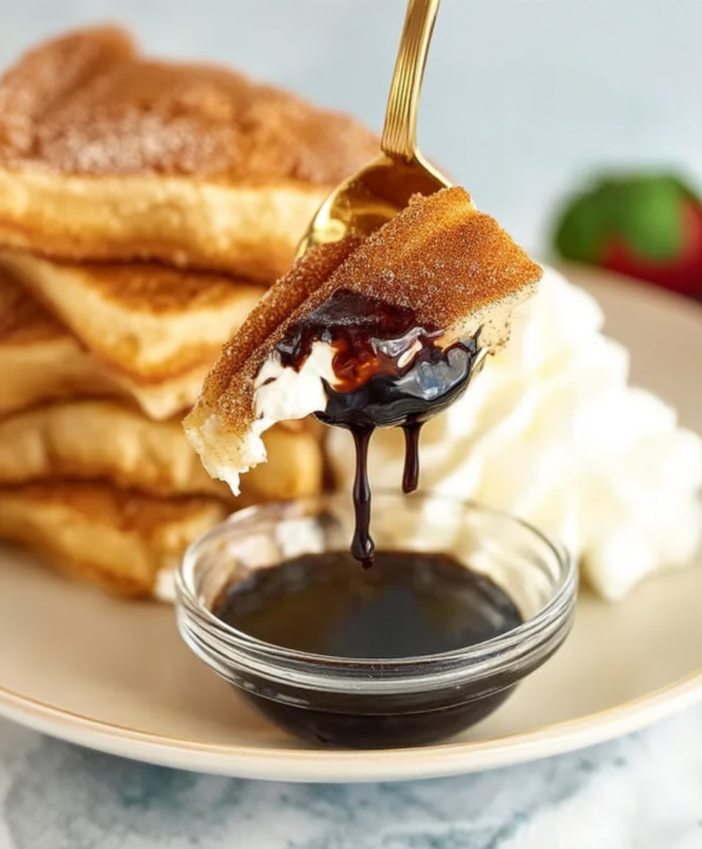 Churro flavored pancakes