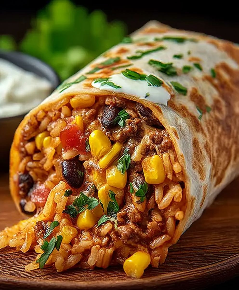Beefy Melt Burrito