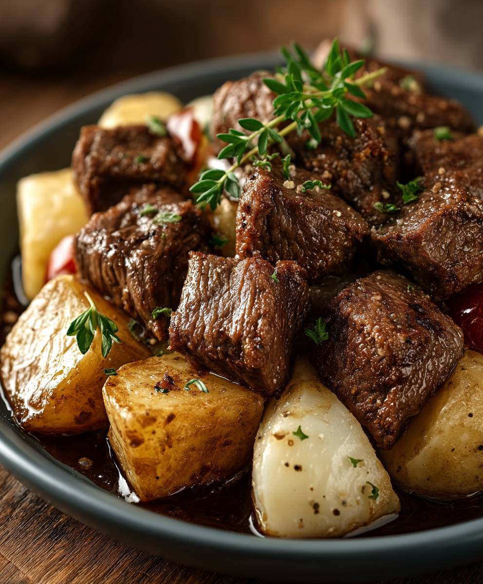 Loaded Steak Potato Bake
