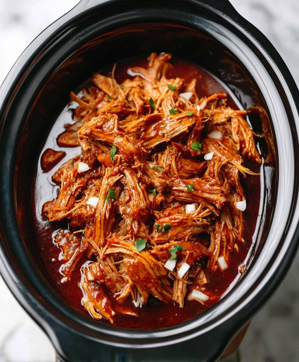 Slow Cooker Pulled Chicken BBQ