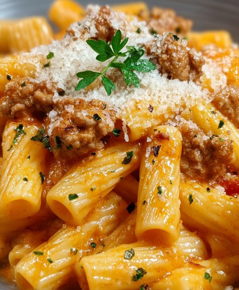 Cheesy Ground Turkey Pasta