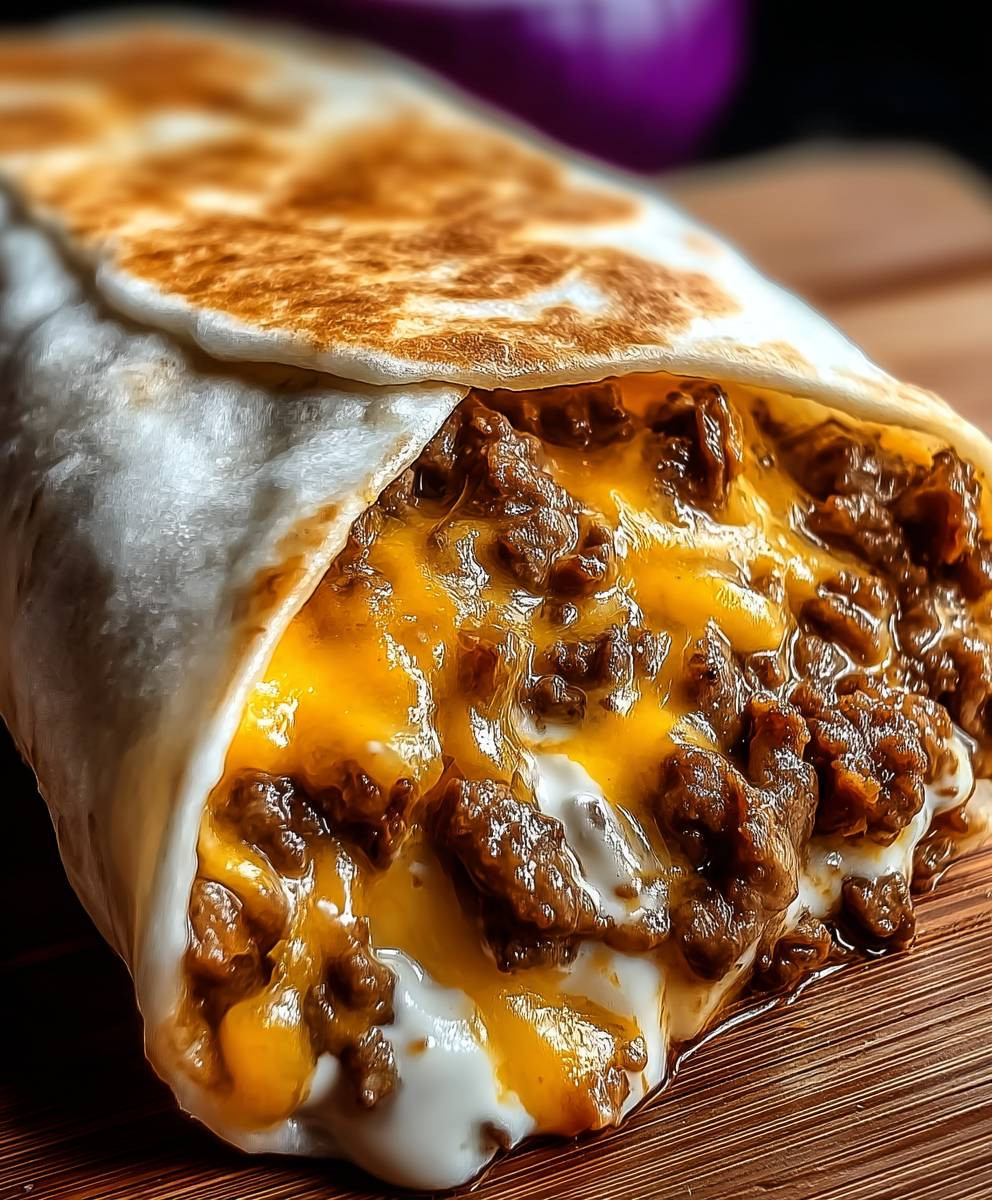 Beefy Melt Burrito