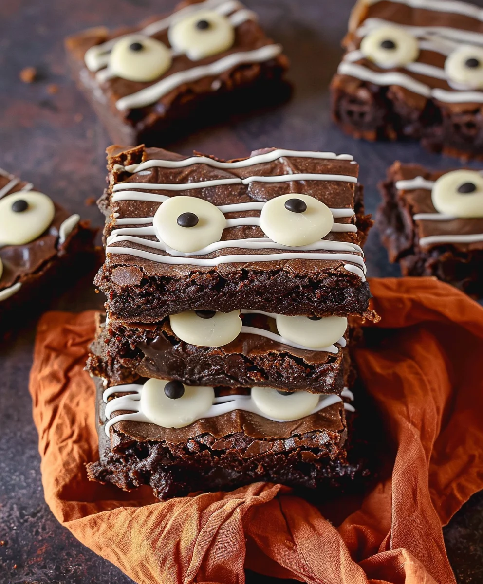 Mummy Brownies: Spooky & Delicious Halloween Treat Recipe!