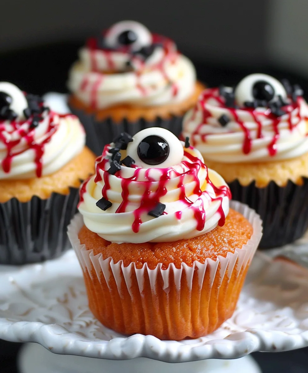 Creepy Halloween Augapfel Cupcakes: Eyeball Treats!