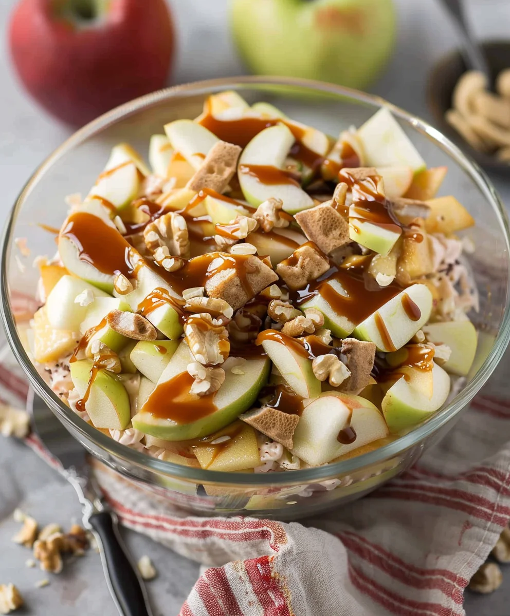 Sweet & Salty Snickers Apple Salad Recipe - Must-Try Dessert!